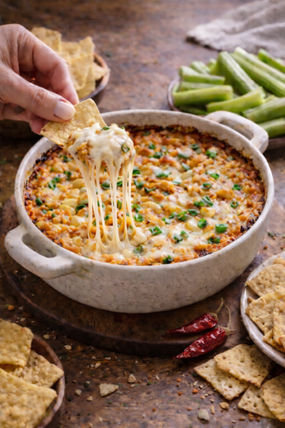 Spicy Buffalo Chicken Dip With A Veg Twist! Spicy Buffalo Chicken Dip With A Veg Twist!