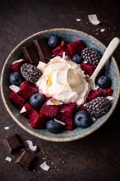 Deliciously Frozen Berry Creamy Coconut Delight