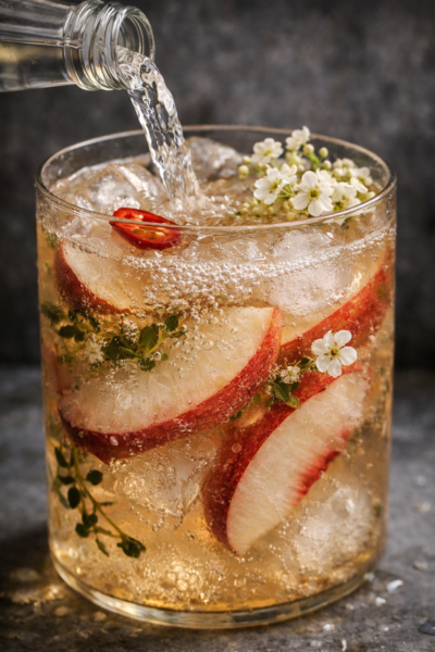 Refreshing Spicy White Peach & Elderflower Cooler Refreshing Spicy White Peach & Elderflower Cooler